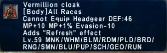 Vermillion cloak - HorizonXI